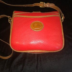 Vintage Dooney & Bourke All-Weather Leather Equestrian Crossbody Bag
